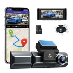 AZDome M550 2CH 4K Wifi GPS 64gb dashcam